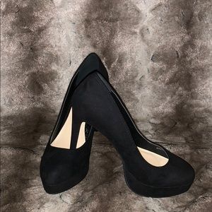 Black platform heels